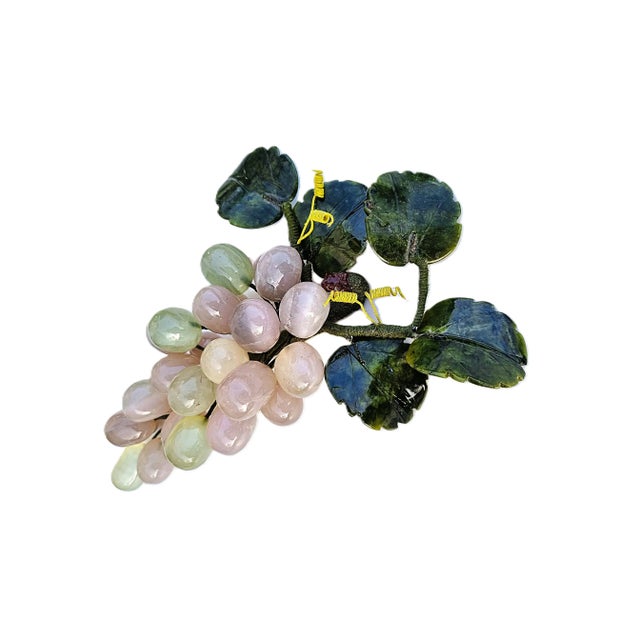 Green Vintage Semi-Precious Stones Grape Cluster, 1960s For Sale - Image 8 of 8