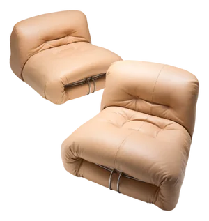 Soriana Lounge Chairs by Tobia & Afra Scarpa for Cassina, 1969, Set of 2