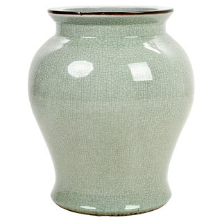 Celadon Ceramic Vase For Sale