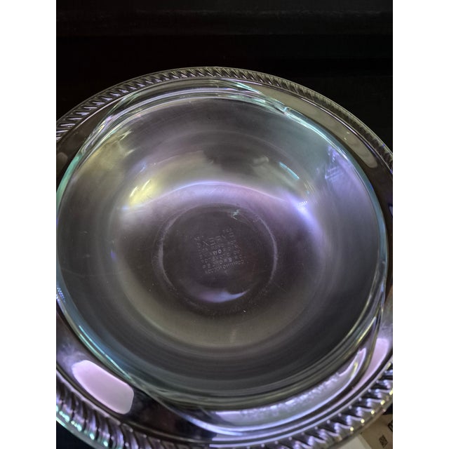 Silver Vintage Fb Rogers Silver Co. #1158 Footed Casserole Dish For Sale - Image 8 of 9