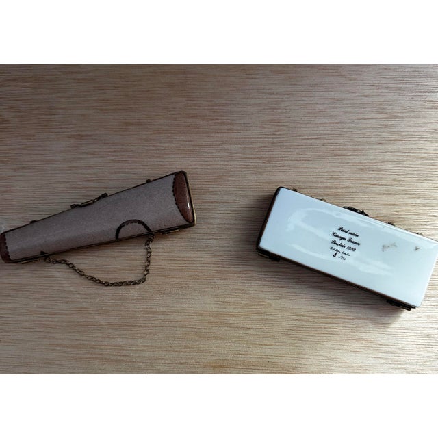 Vintage Limoges Trinket Boxes, Hunting Set of 2 For Sale In New Orleans - Image 6 of 6