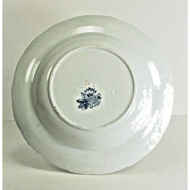 1845-1873 Minton & Co. Porcelain Passion Flowers Deep Plate For Sale - Image 10 of 12