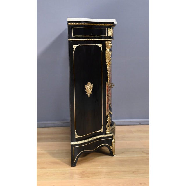 19th Century Napoleon III Boulle Marquetry Console Table from Maison Coignerai For Sale - Image 18 of 18