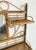 Late 20th Century Vintage Mirrored Scorched Bamboo Wall Shelf Towel Rack For Sale - Image 5 of 7