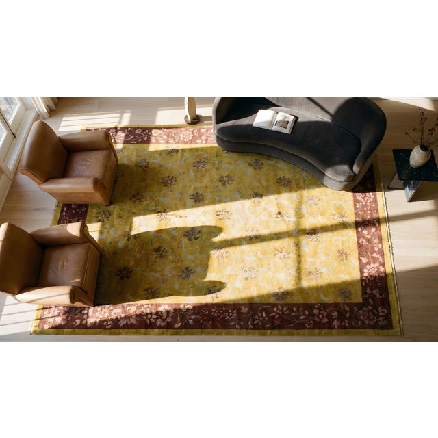 Antique Chinese Art Deco Rug For Sale - Image 9 of 11
