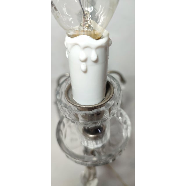 Crystal Table Lamp, France, 1950s For Sale - Image 4 of 13