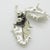 Vintage Italian Handmade Genuine Silver Mistletoe Christmas Decoration From Padua, 1980s Solid 800 Silver Holiday Botanical Miniature Gift For Sale - Image 6 of 11