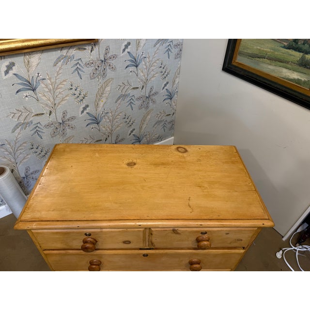Wood 19th Century Pine Chest of Drawers For Sale - Image 7 of 12