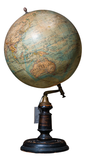 World Map Globe from E. Dubail, 1890s