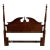 Vintage Queen or Full Size Convertible Chippendale Style Poster Headboard For Sale