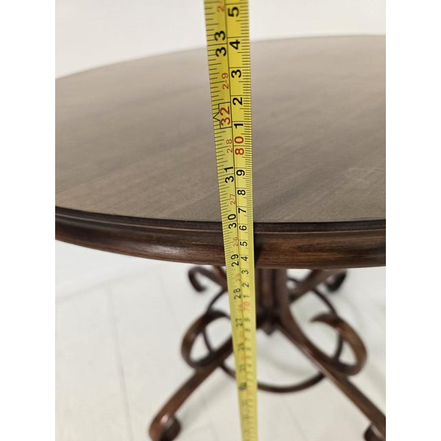 Bentwood Bistro Dining Table from Thonet, 1960s For Sale - Image 11 of 12