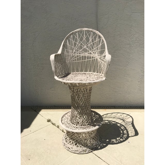 Mid 20th Century Mid Century Swivel Bar Stools Russell Woodard Style - a Pair For Sale - Image 11 of 12