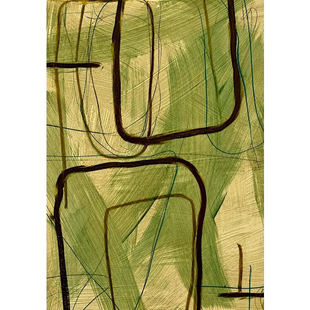Contemporary Moss Studies I-Iv by Murray Duncan, Mix Media on Paper, Set of 4. For Sale - Image 3 of 6