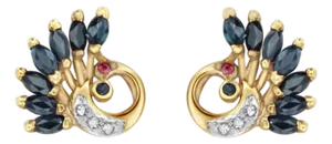 Flamingo Style Earrings, A Pair