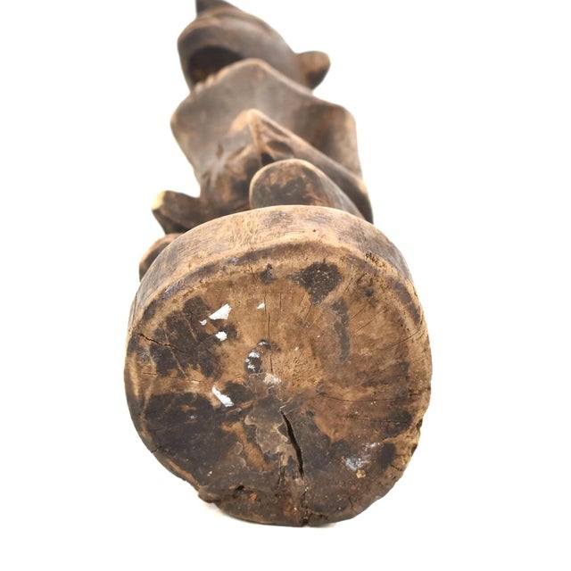 Wood Early 20th Century Senufo Female Miniature Figure Côte D'ivoire For Sale - Image 7 of 8