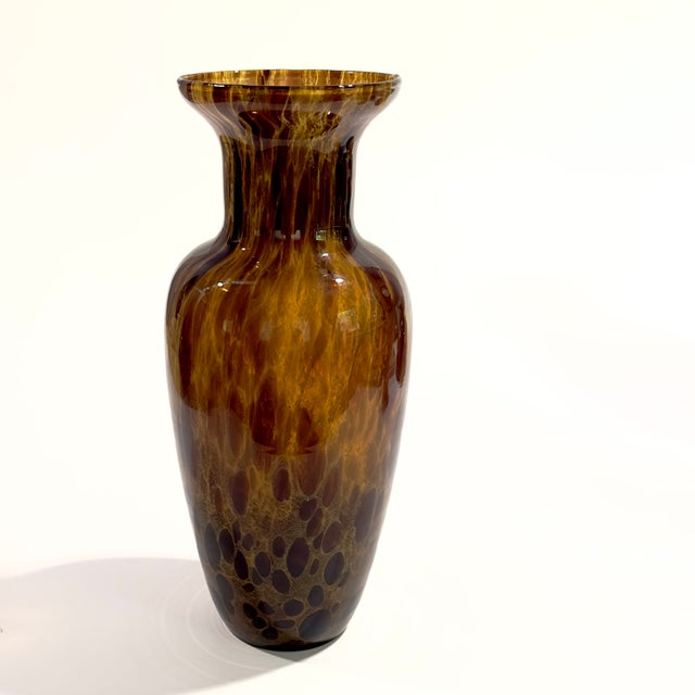 Tawny Textural Artisanal Glass Vessel Curation, Made in Italy - Group of 3 For Sale - Image 4 of 17