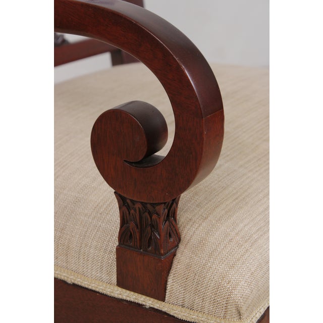 Set of 8 Kindel Neoclassical Mahogany Dining Room Chairs For Sale - Image 9 of 18