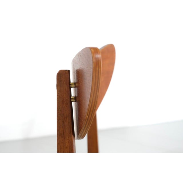 Black Dining Chairs in Teak, Denmark, 1960s, Set of 4 For Sale - Image 8 of 11