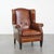 Large Vintage Sheepskin Wing Chair For Sale - Image 18 of 18