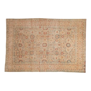 Vintage Distressed Tabriz Carpet - 7' x 10'5" For Sale