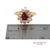 18k(750) Yellow Gold Natural Diamond Ballerina Ruby Ring, Size 6.5 For Sale - Image 10 of 14