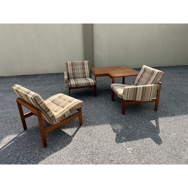 1950s France and Sons ,John Stuart Modular Set Teak-- Framed 4 Pieces For Sale - Image 12 of 16