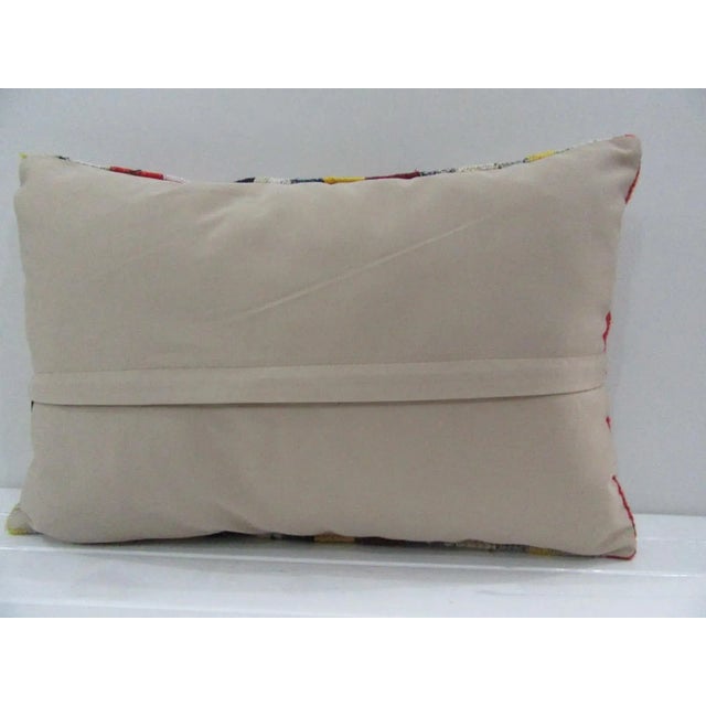 Contemporary Handmade Turkish Kilim Pillow Cover For Sale - Image 3 of 4