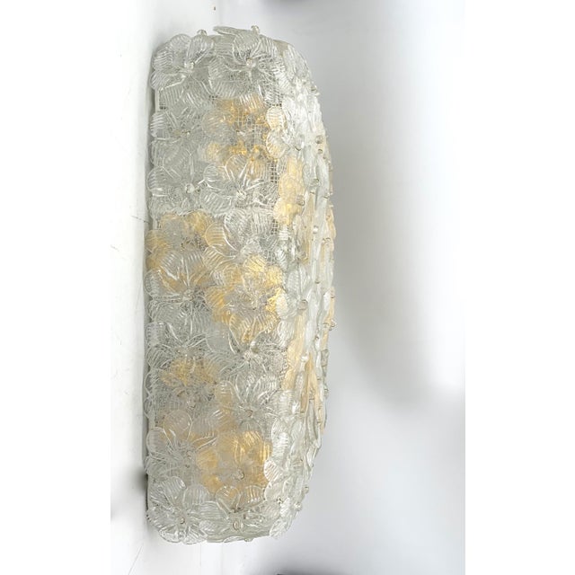 Wall Lamps with Murano Modules by Enrico Neri for Seguso, 1960, Set of 2 For Sale - Image 6 of 9