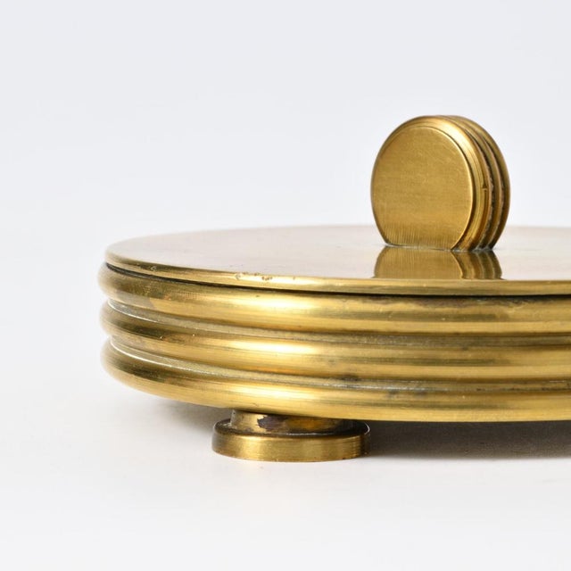 German Art Deco Brass Box, 1930s For Sale - Image 9 of 11