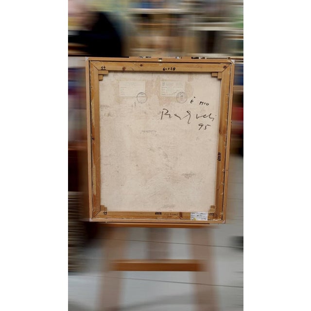 Blue Lucio Bulgarelli, 1996, Oil on Canvas, Framed For Sale - Image 8 of 18