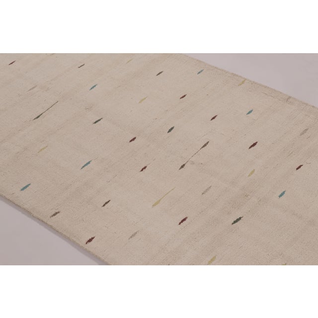 Traditional Vintage Anatolian Runner Rug, Beige and Cream Minimalist Design - Rug & Kilim For Sale - Image 3 of 10