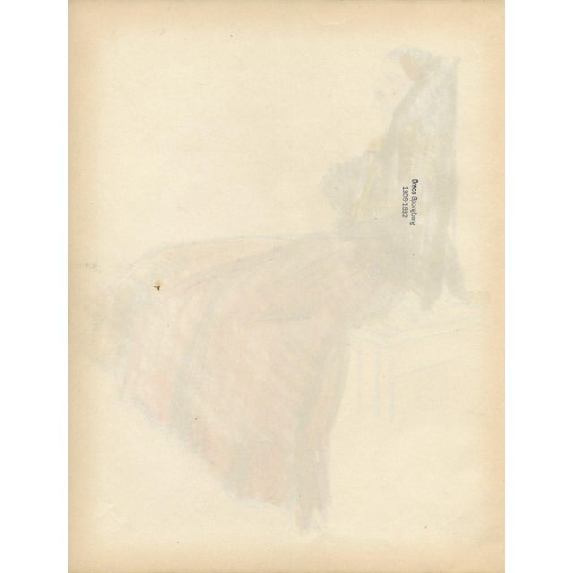 Grace Spongberg (American, 1906-1992) drawing of a Spanish lady, maybe a dancer; oil pastel on paper, estate stamp on...