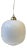 Scandinavian Modern Ceiling Lamp in Brass and White Opaline Glass For Sale