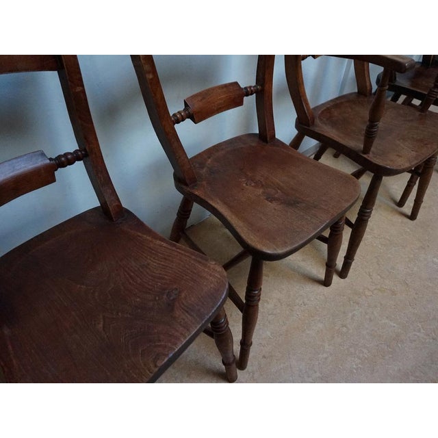 Oxford Windsor Bow Bar Back Chairs, 1850s, Set of 5 For Sale - Image 4 of 18