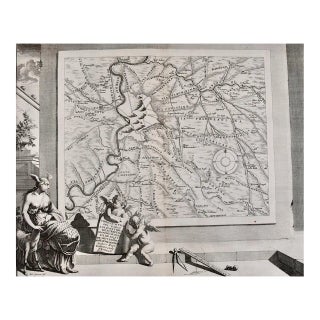 Roman Hills, Aqueducts and Roads: An Early 18th Century Map by Jan Goeree, 1704 For Sale