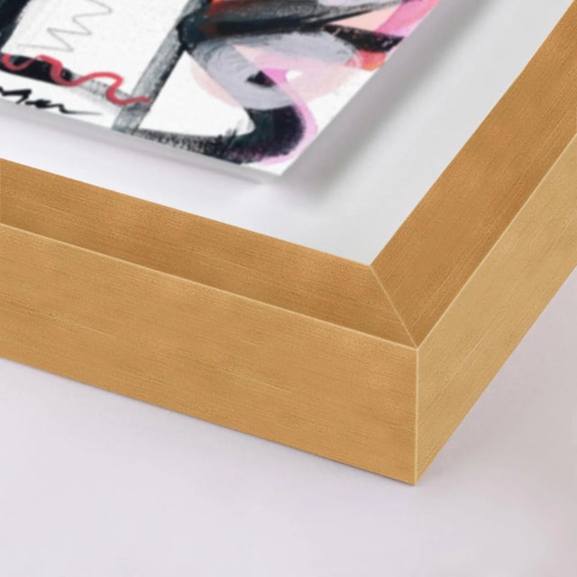 DESCRIPTION: Talk Talk by Lesley Grainger in Gold Frame, Small Art Print SPECIFICATIONS: Type: Framed Paper. Framed Size...