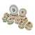 1930’s Wedgewood China Corinthian Hampton Court With Celadon Mint Green Rim - A Set of 60 Pieces For Sale