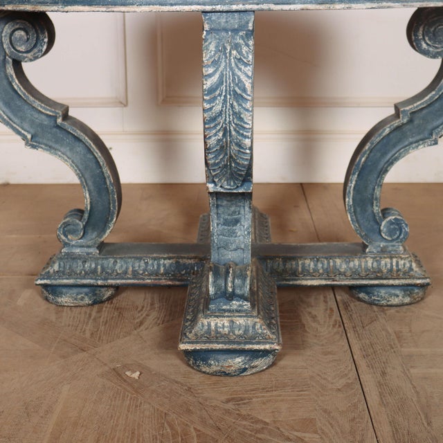 English Decorated Lamp Table, 1890s For Sale - Image 3 of 16