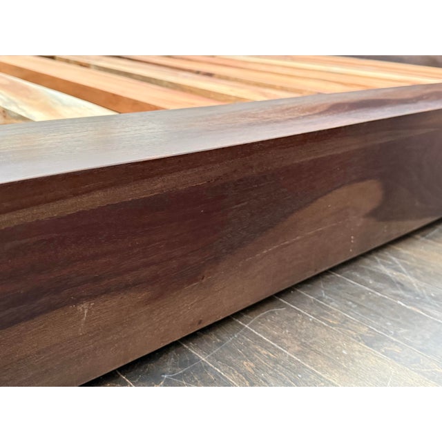 Queen Size Sierra Living Concepts Sierra Nevada Low Platform Bed Frame For Sale - Image 9 of 12