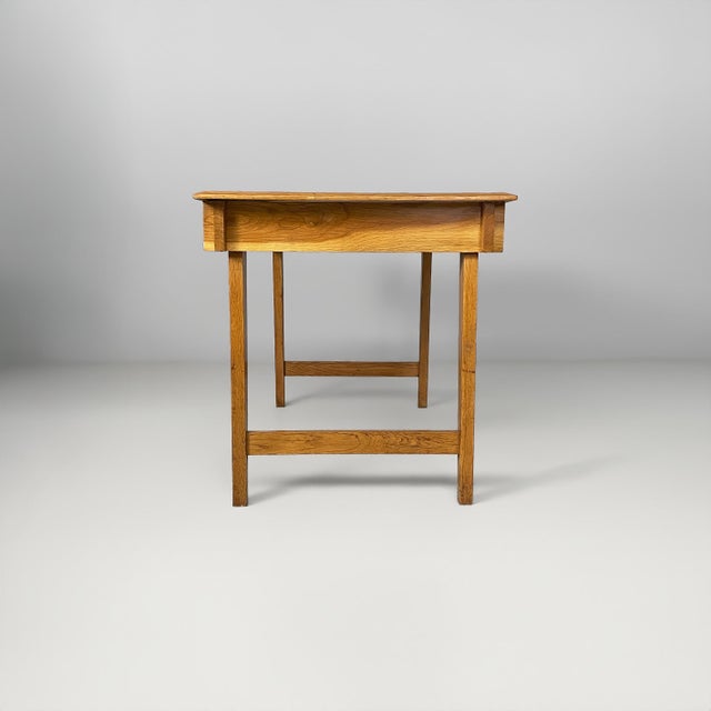 Mid-Century Modern Italian Desk in Blue Laminate and Wood, 1960s For Sale - Image 3 of 18