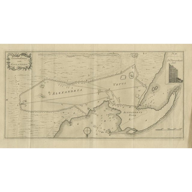 Antique Map of Alexandria Egypt Plan of Vetus and Nova, 1776 For Sale - Image 6 of 10