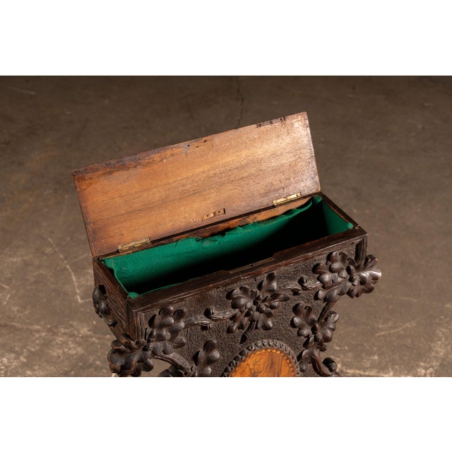 19th Century Black Forest Carved Walnut Valet Chair For Sale In Chicago - Image 6 of 9