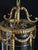 Antique French Louis XVI Style Gilt Bronze Hanging Lantern with Faceted Glass For Sale - Image 5 of 10