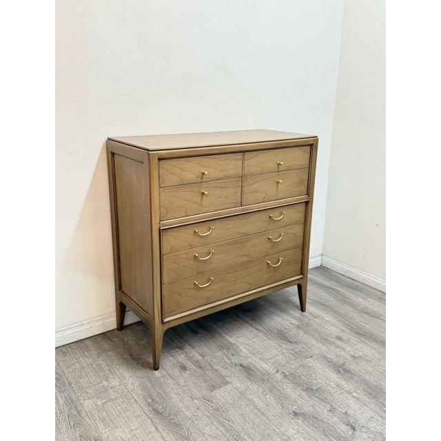 Mid Century Modern Highboy Dresser For Sale - Image 11 of 12