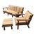 Mid 20th Century A. Brandt Ranch Oak Furniture Set- 3 Pieces For Sale