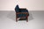Relive the golden age of Danish design with this bench featuring new cushions in blue fabric from the Capella series,...