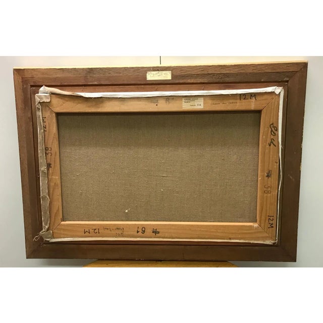 Beige Pierre Aymar, Path of Breux, Oil on Canvas, 1973 For Sale - Image 8 of 9