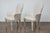 Pair of French Midcentury Armchairs with Linen Upholstery, Curved Tapered Legs For Sale In Atlanta - Image 6 of 12