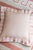 Tassel Embroidered Linen Pillow, Bisuqe and Petal Pink, 24 "x 24" For Sale - Image 4 of 14