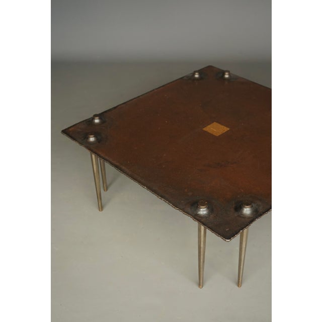 Brown Brutalist Coffee Table by Idir Mecibah, Belgium, 1997 For Sale - Image 8 of 16